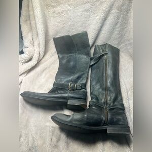 Bed Stu Bristol boots in a distressed black leather size 10
